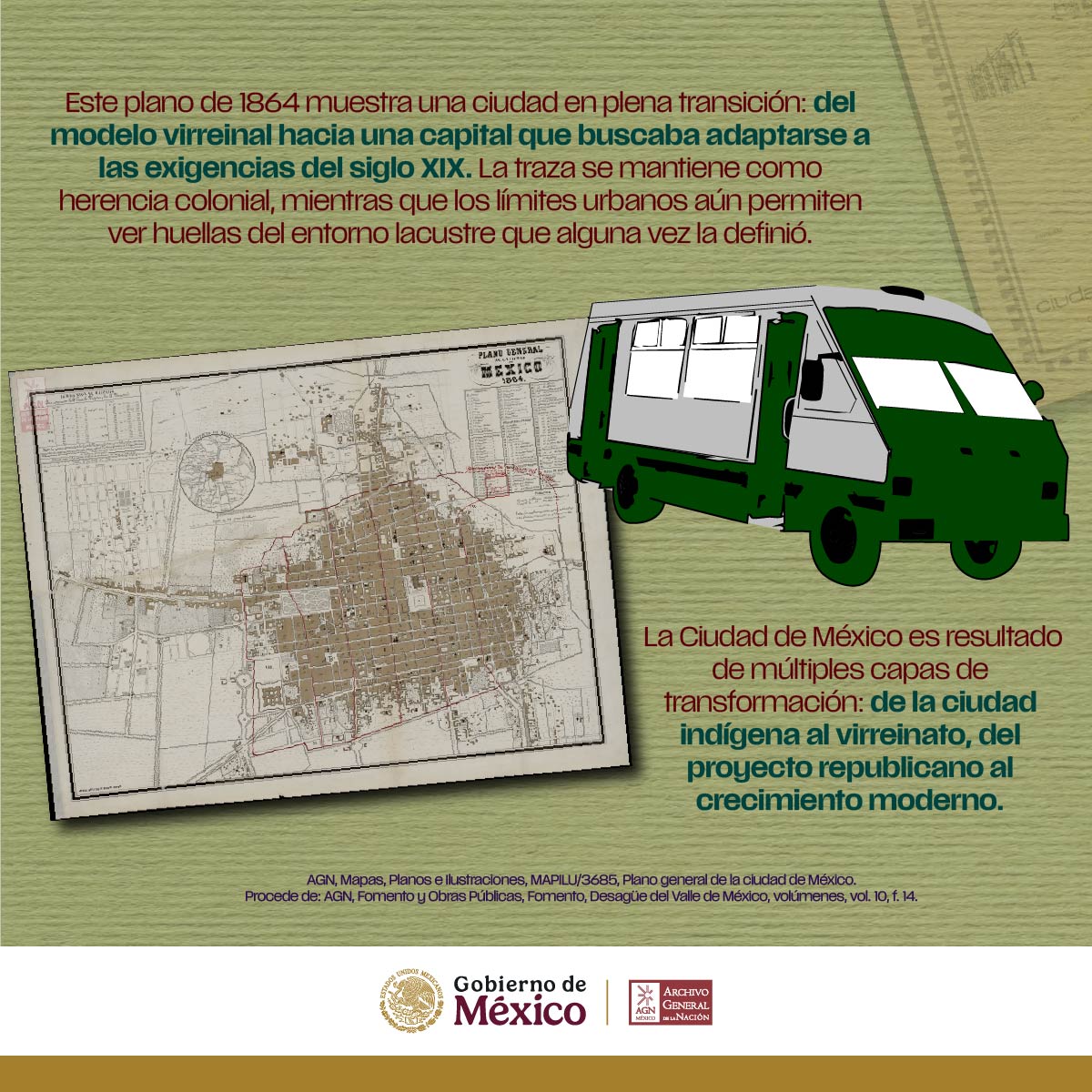 AGNMex's tweet image. &quot;Como parte de la conmemoración de los 700 años de la fundación de Tenochtitlan, después Ciudad de México, te compartimos documentación resguardada en el AGN sobre la capital del país y sus cambios a lo largo de la historia.&quot;