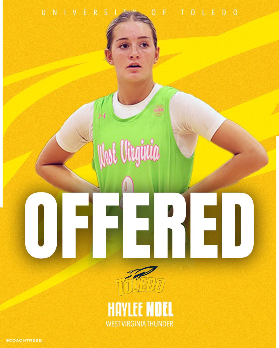 Haylee Noel (@hayleecnoel1) on Twitter photo After a great conversation with <a href="/G_Bogg/">Ginny Boggess</a>, I am blessed to receive the opportunity to play at <a href="/ToledoWBB/">Toledo Women's Basketball</a>!
<a href="/Scottejohnson12/">Scott johnson</a>
<a href="/WVThunderUAA/">West Virginia Thunder UAA</a>
<a href="/CooperHSGirlsBB/">Cooper Jaguars</a> After a great conversation with <a href="/G_Bogg/">Ginny Boggess</a>, I am blessed to receive the opportunity to play at <a href="/ToledoWBB/">Toledo Women's Basketball</a>!
<a href="/Scottejohnson12/">Scott johnson</a>
<a href="/WVThunderUAA/">West Virginia Thunder UAA</a>
<a href="/CooperHSGirlsBB/">Cooper Jaguars</a>