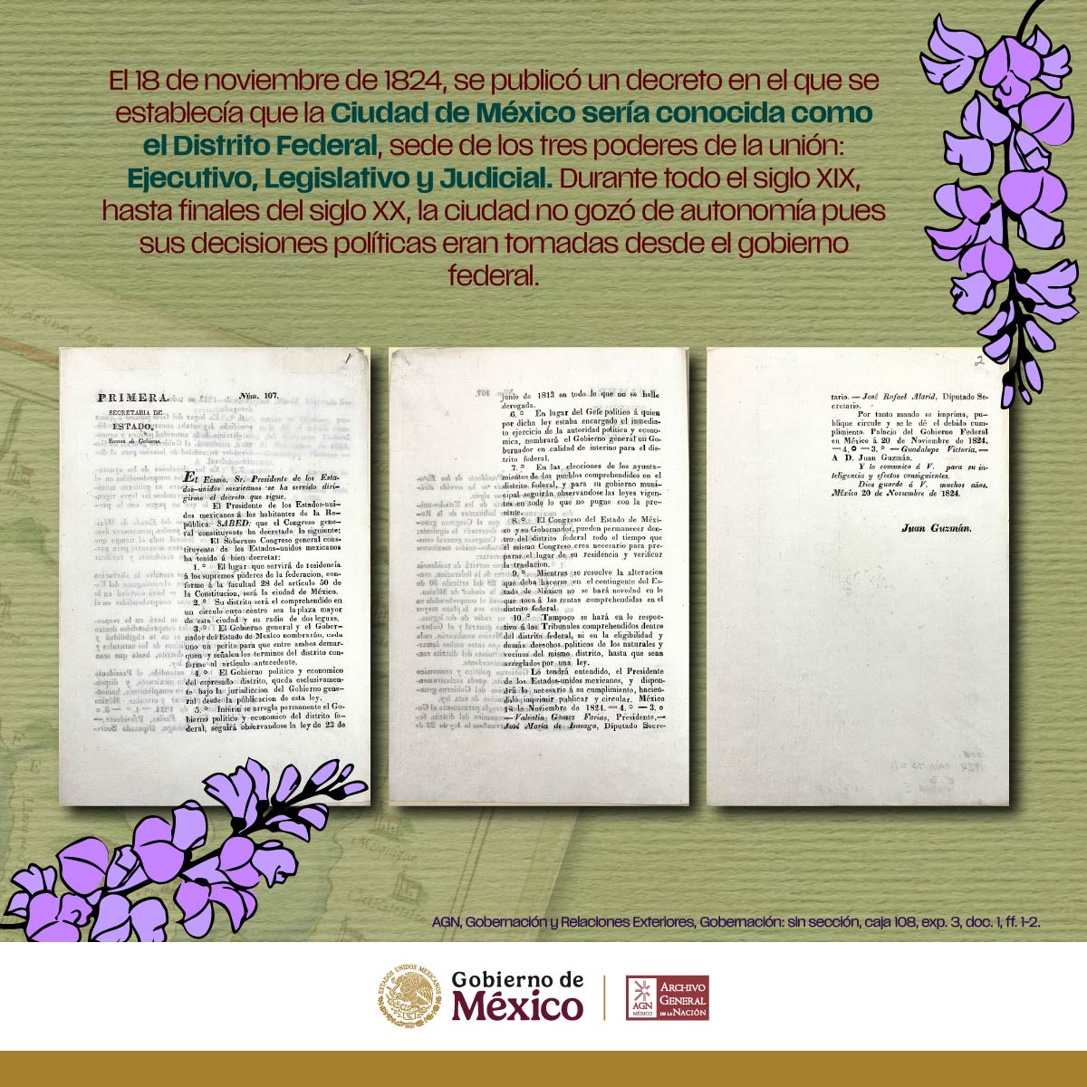 AGNMex's tweet image. &quot;Como parte de la conmemoración de los 700 años de la fundación de Tenochtitlan, después Ciudad de México, te compartimos documentación resguardada en el AGN sobre la capital del país y sus cambios a lo largo de la historia.&quot;