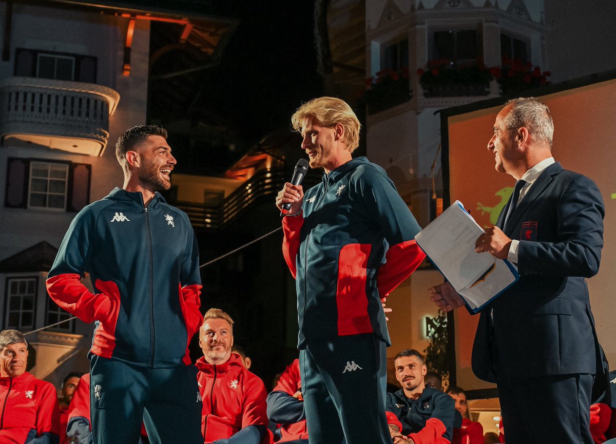 GenoaCFC's tweet image. Presentazione squadra 2025/26 ❤️💙