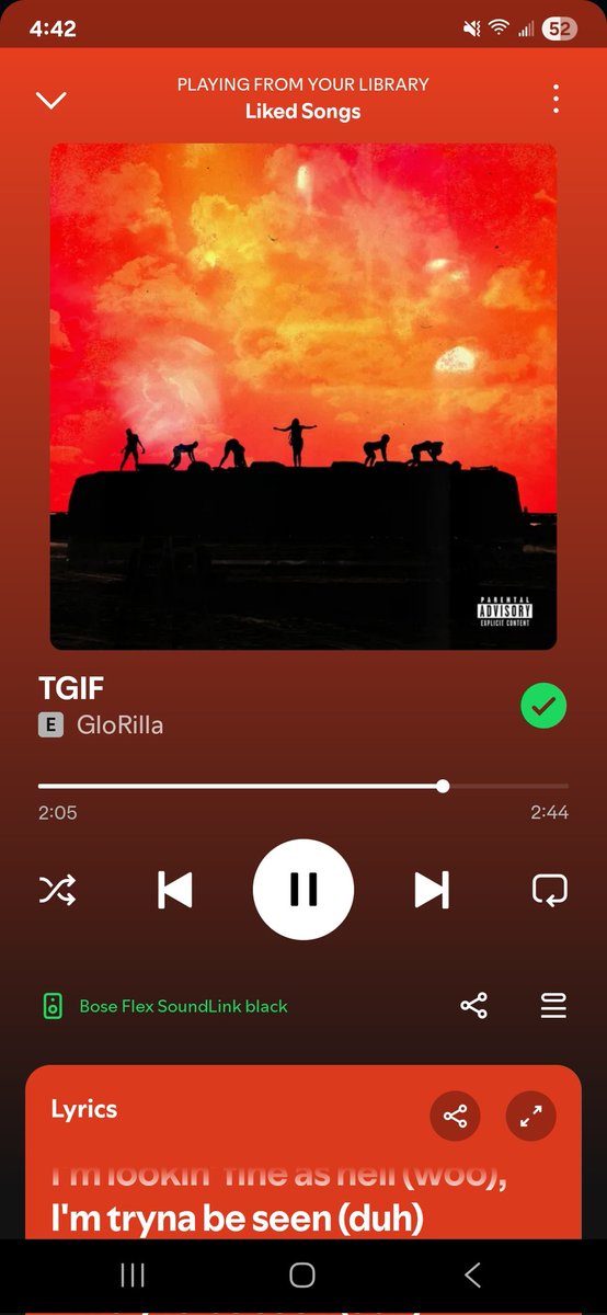ColdAzzIsis89's tweet image. ๐ถAll that-, all that Twitter typin', bitches see me and ain't do nothin' (weak ass)
Crop top with some bikers shorts, I'm showin' off my moose knuckle (hoo)
I'm feelin' good today (yeah)
I'm outside with your bae (uh-huh)๐ถ