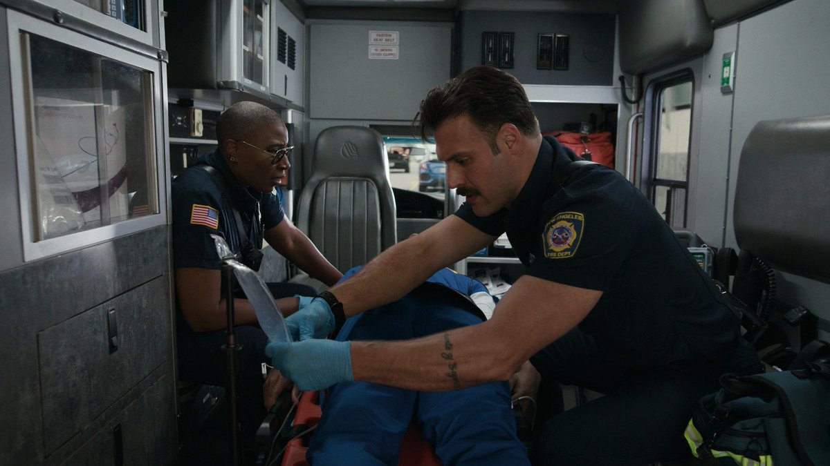 EddieBuck2019's tweet image. Picture this but in every episode of Eddie working side by side with Hen and he has these conversations about Buck everyday with her and they keep leading up to Eddie almost saying how he feels about Buck but he keeps getting interrupted. Then finally Eddie blurts out "I'm in…