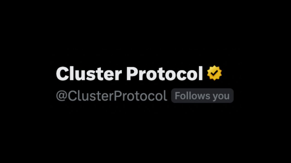 ClusterProtocol's tweet image. What would you do for this, realistically