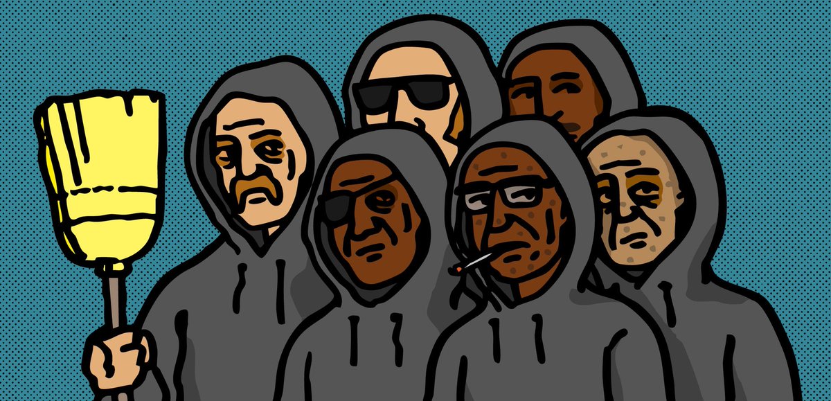drrrrck's tweet image. cleaning crew