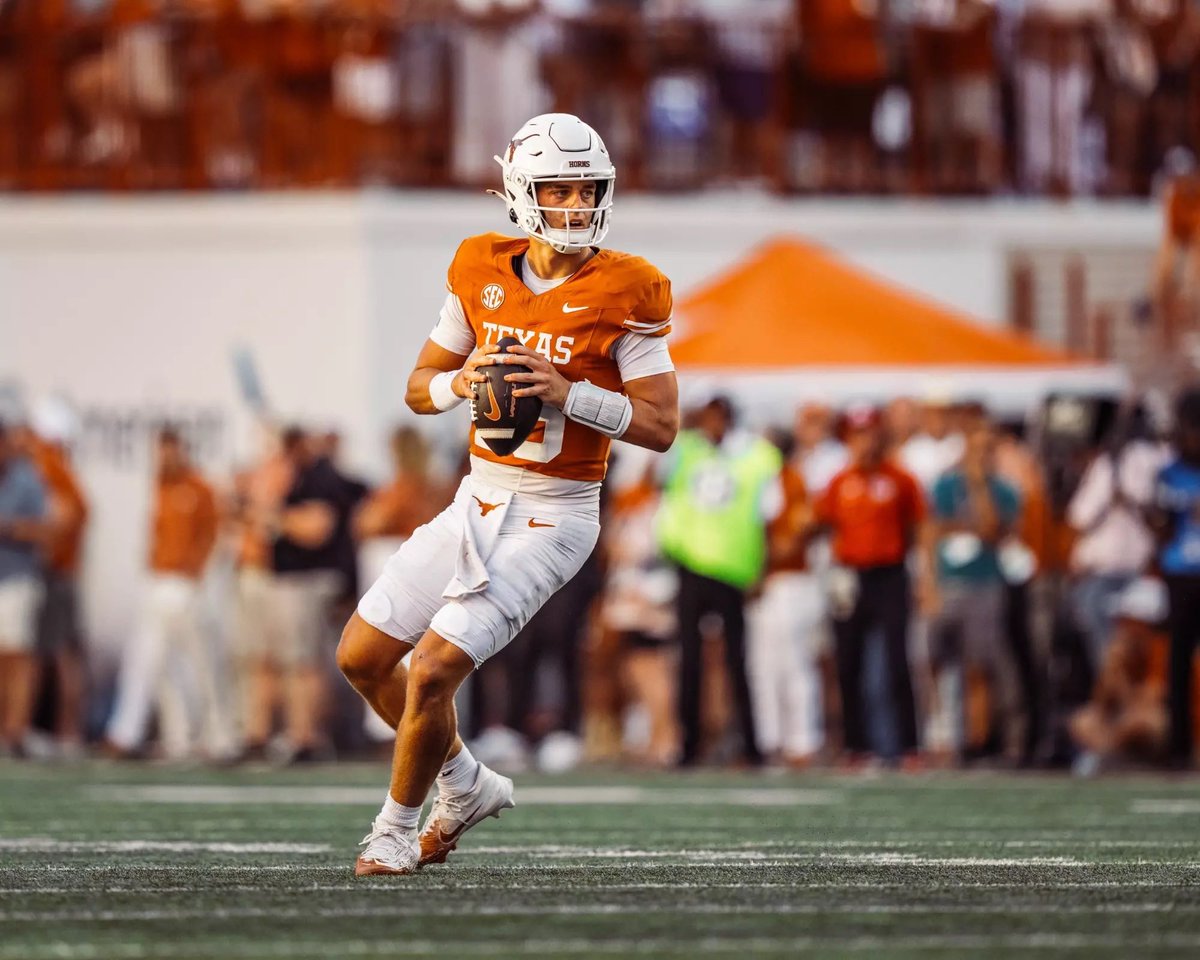 TexasHookem22's tweet image. The question is not if Arch Manning wins a Heisman trophy. The question is how many does he win…….👀