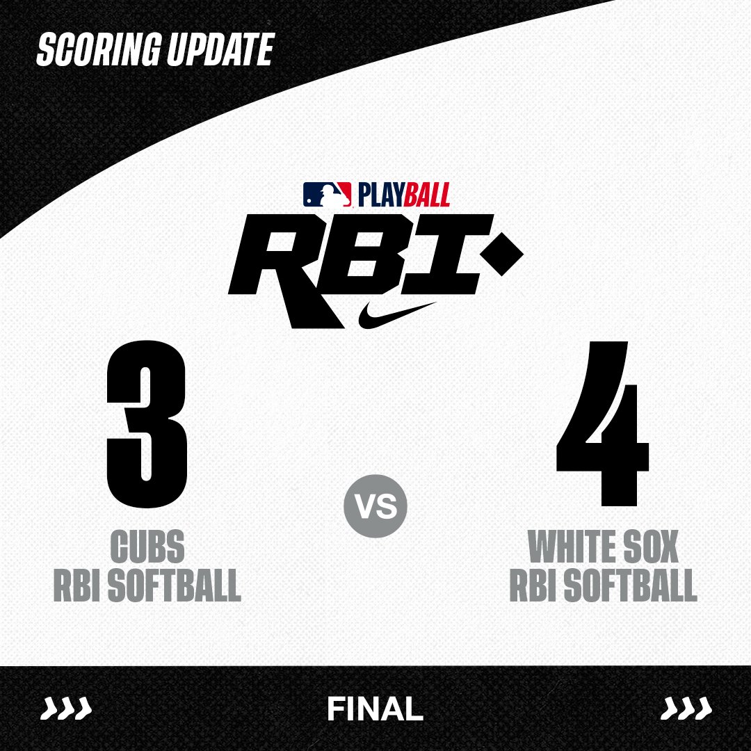 soxcharities's tweet image. White Sox RBI Softball opens the Crosstown Series with a walk-off win! 💥