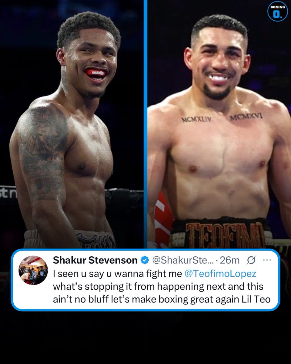 boxing_orbit's tweet image. Shakur Stevenson with a call out to Teofimo Lopez today 🔥👀