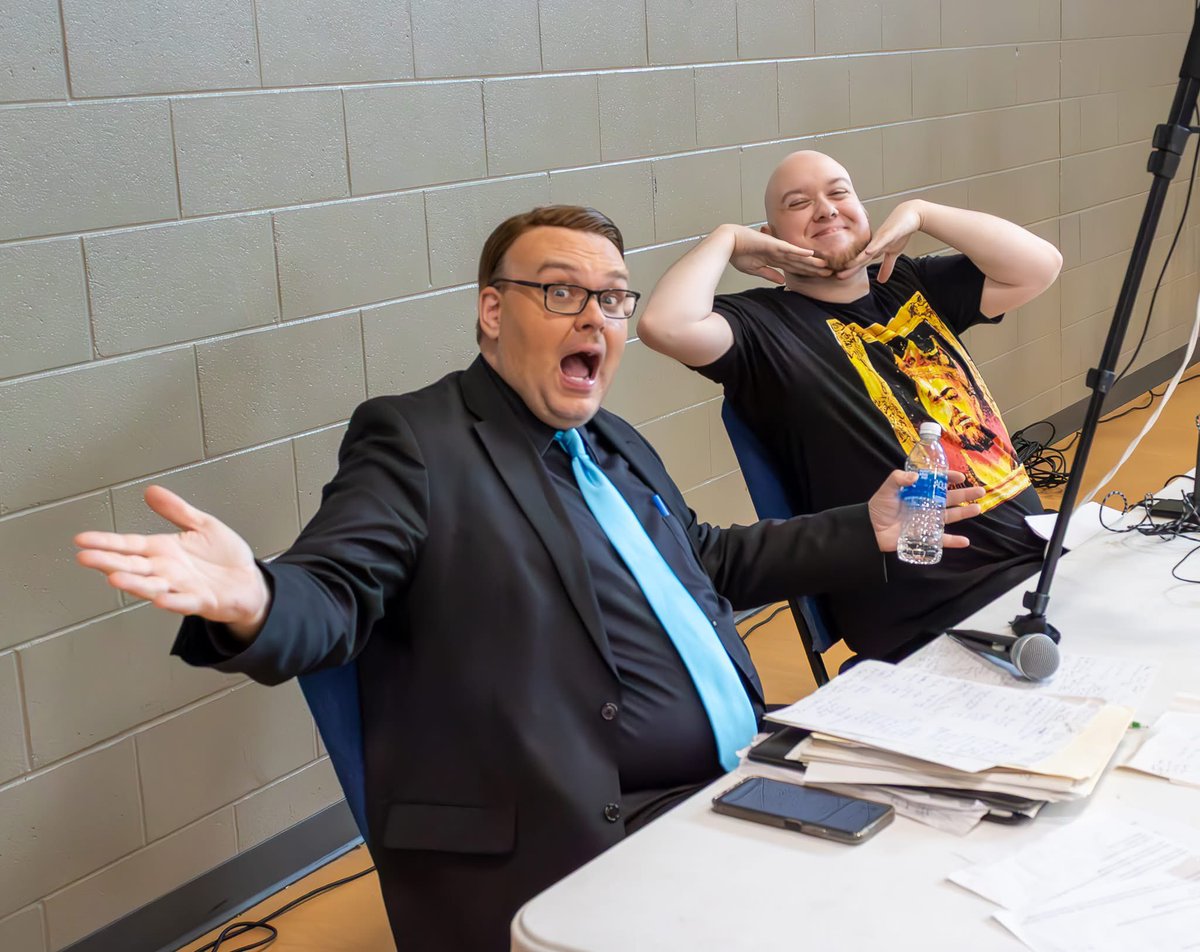 joe_dombrowski's tweet image. HEY!
I did some press for @HouseofHeatPro yesterday in preparation for their biggest event ever, August 23 in Lafayette, Indiana featuring the great @RealKurtAngle!
Here's a shot from my last time at HOH alongside the eclectic @nickmaniwa.