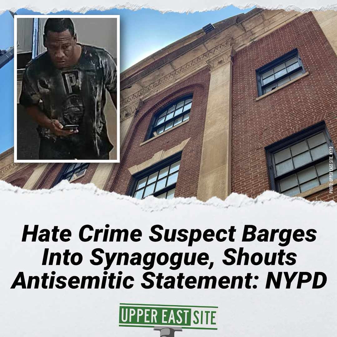 uppereastsiteny's tweet image. The antisemitic statement made by a hate crime suspect made who, investigators say, barged into a synagogue and interrupted a service. FREE TO READ on Upper East Site
uppereastsite.com/hate-crime-sus…🆓/