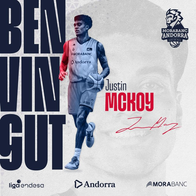 gsole14's tweet image. Doble movimiento en el MORABANC ANDORRA.
Stan OKOYE renueva por DOS temporadas.
Y fichaje del imponente ala-pívot Justin MCKOY (24a, 2'03) que debutará en la Liga Endesa. Un cuatro de notable capacidad física y buena mano.
Puede ser una grata sorpresa.