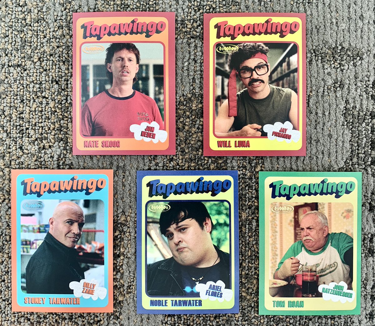 allen_hooper's tweet image. Go to the @IndicanPictures booth 4136 for some exclusive to @Comic_Con #Tapawingo trading cards.  They are spectacular and a perfect addition to the “Star Wars,” “Raiders of the Lost Ark” and “E.T.” trading card collections from my childhood.