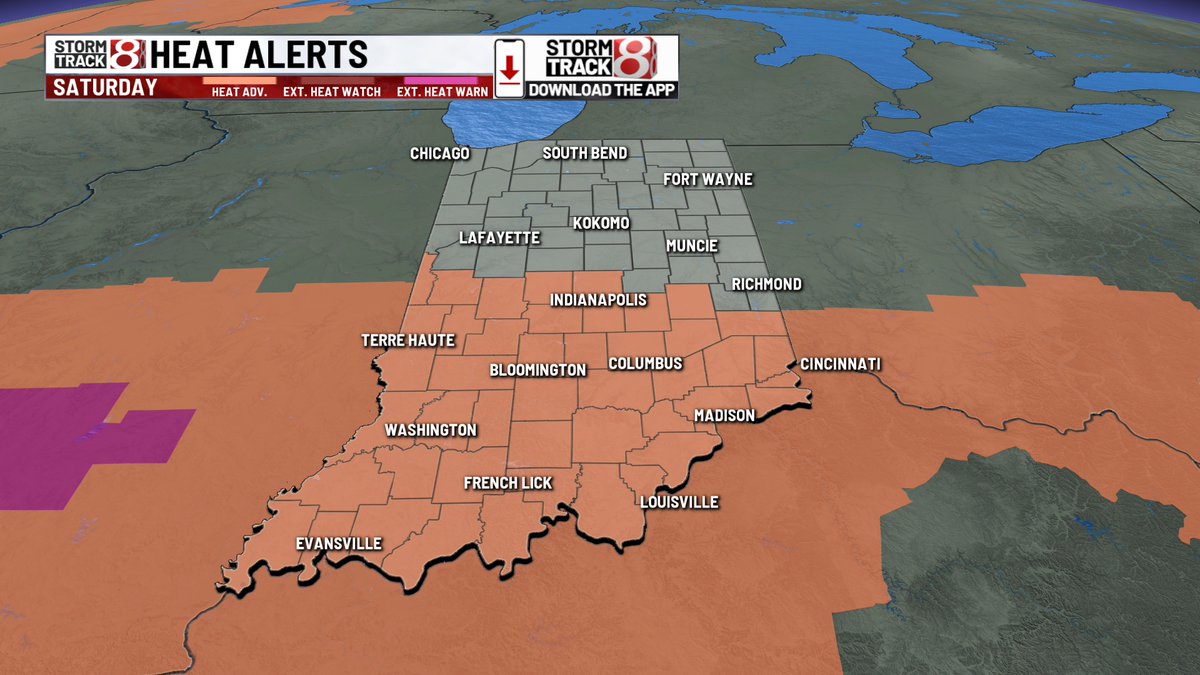 RyanMorseWx's tweet image. Pit of misery hangs onto us through the last weekend of July.
90s, high dew points, triple digit heat indices with sct'd showers/storms SAT and SUN. Some of the pop-ups SAT could be stronger with 40+ MPH gusts.
May also have a decaying storm complex SAT night.