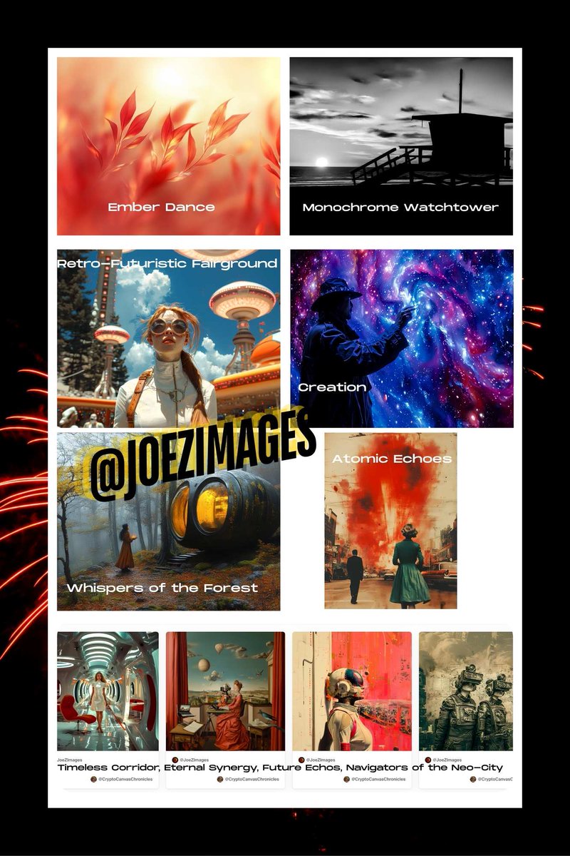 The Chronicles Museum extends its deepest gratitude to @JoezImages for the generous donation of these extraordinary works. Each piece—from Ember Dance to Whispers of the Forest—resonates with imagination, narrative depth, and visual mastery.
These visionary creations now join our