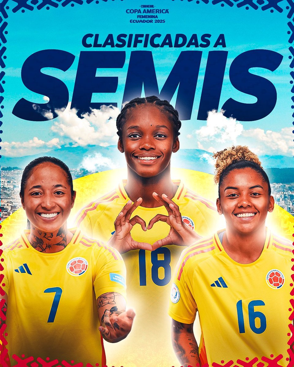 VSportsTM's tweet image. Colombia 🇨🇴 está en semifinales de la #CopaAméricaFem! Empató 0-0 vs. Brasil y sacó boleto a la anteúltima ronda por segunda edición consecutiva. Finalizará el torneo entre los 4 mejores por quinta vez seguida. Jugará contra Argentina.