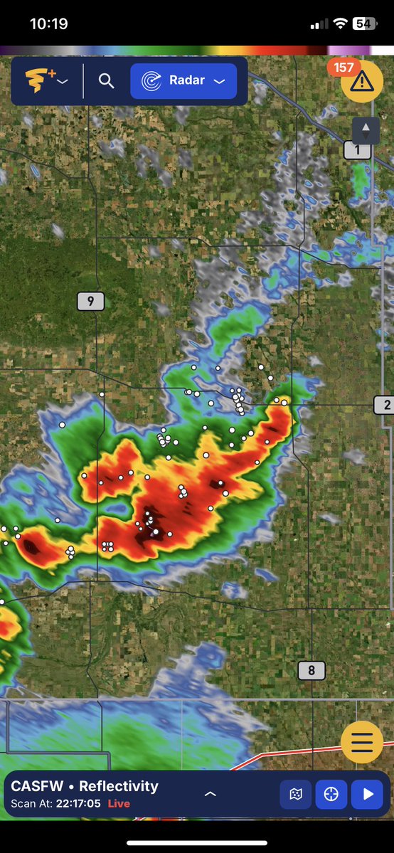 Rando rotating storm in Saskatchewan almost into Manitoba!