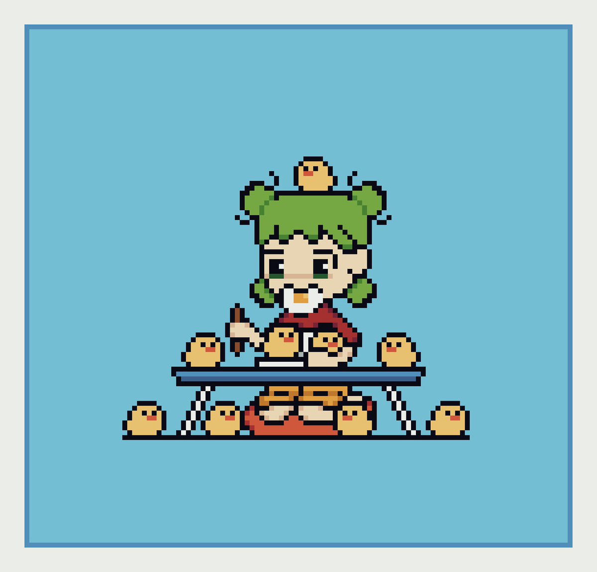 Lazy_Ramon's tweet image. #Pixelart #Yotsuba