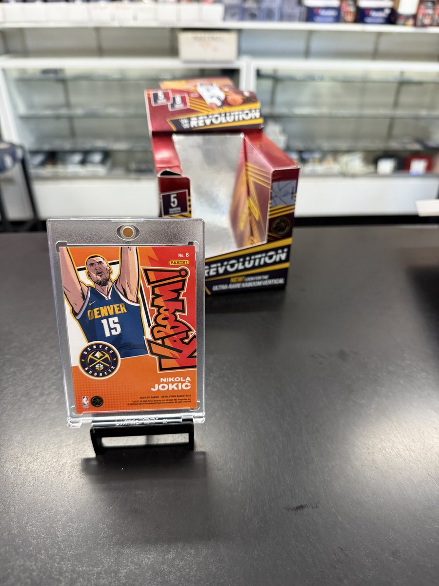 Baseball Cards Plus (@surfcitycards) on Twitter photo Customer finds HUGE Card for top pull of the day <a href="/surfcitycards/">Baseball Cards Plus</a> 2024-25 Panini Revolution NIKOLA JOKIC Kaboom! Customer finds HUGE Card for top pull of the day <a href="/surfcitycards/">Baseball Cards Plus</a> 2024-25 Panini Revolution NIKOLA JOKIC Kaboom!