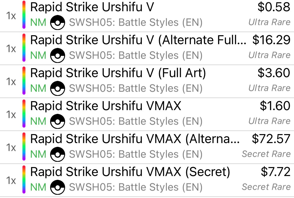 Johnacos1's tweet image. Consignment! ๐ Battle Styles hits! ๐ช
Rapid Strike Urshifus! ๐ป๐จ
Prices in photos! ๐ธ Thank you! ๐