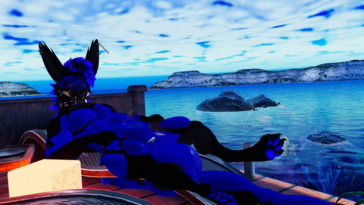 Care to help clean me before we go for a swim?~