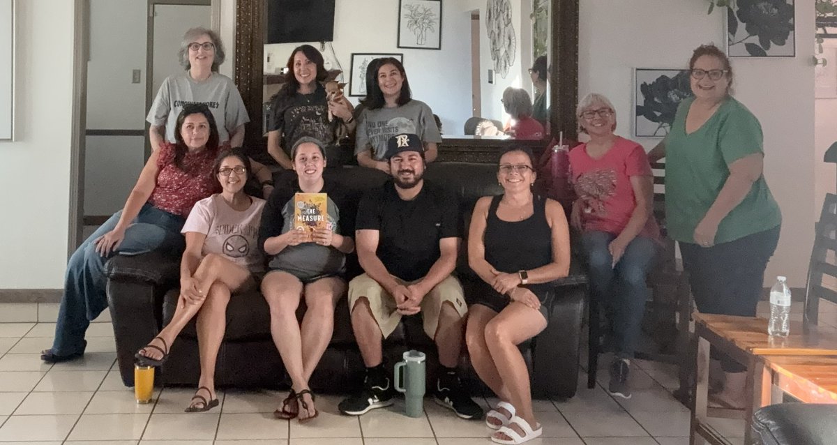 Our DVMS Reads book club meeting was a success! Thank you all for joining us today! #TheMeasure