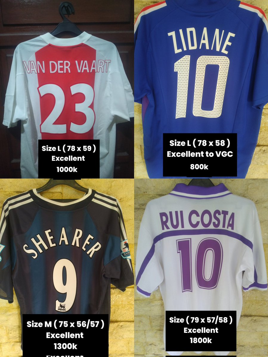 Bismillah

#jersey4sale

Keterangan, kondisi di (alt) ,harga ada di pict.

Izin tagnya om

<a href="/Jerseyforum/">The OG Indonesian Blokecore</a>
<a href="/jerseysneil/">#lelangsneil</a>
<a href="/mycorner_jersey/">Mycorner_jersey</a>
<a href="/adipati_store/">Adipati Store</a>
<a href="/TitipLawas/">Titip Lawas</a>
<a href="/fajarrusalem/">Fajar Ramadhan</a>
<a href="/fieldersftbl/">Fielders Football</a>

Marketplace &amp; WA: 
linktr.ee/rizky.firmansy…

Detail &amp; tanya", bisa langsung WA
Thanks 🙏