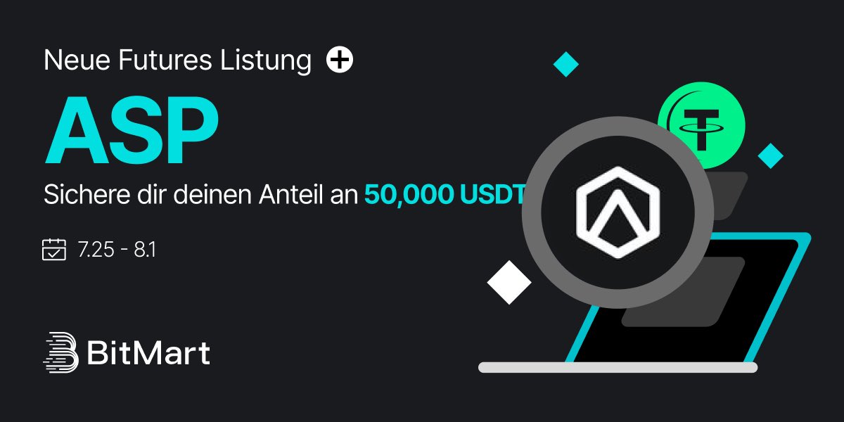 BitMart_DE's tweet image. 🚀 Futures-Listing-Wettbewerb: $ASP 🥳
🔥 Sichert euch einen 20.000 USDT Bonus für neue Nutzer und teilt euch den Preispool von 30.000 USDT!
👇 Jetzt traden und groß gewinnen!
bitmart.com/activity/listi…