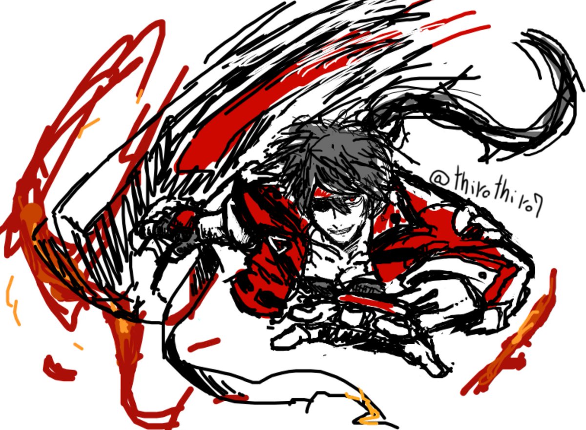 thirothiro7's tweet image. 勢いで描いたソルさん