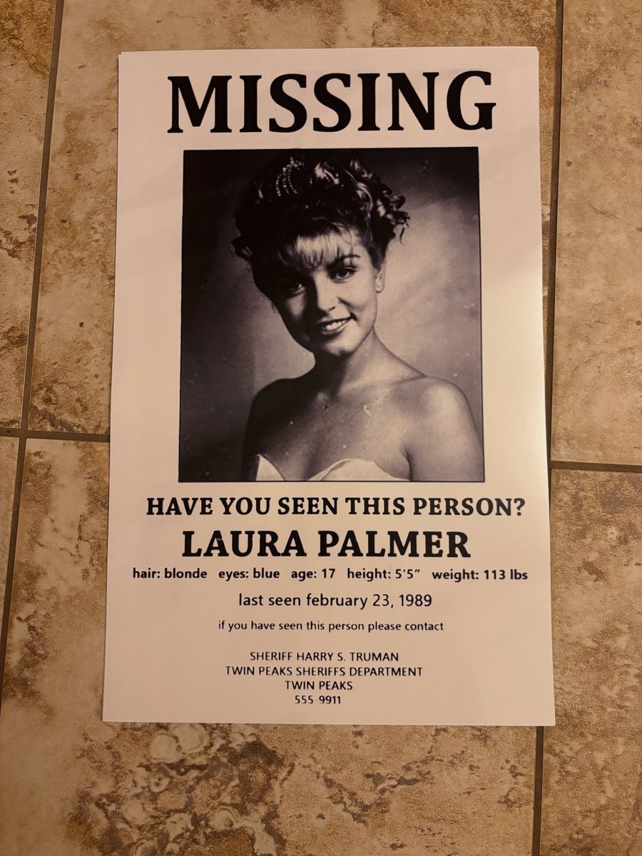 TimeBombToys's tweet image. Sheriff Truman asked us to post one of these in the shop. Stop down this weekend and snag one for yourself and help spread the word.
We're Open Saturday 10-4 and Sunday 12-4 and Twin Peaks will be on the big screen all weekend.
