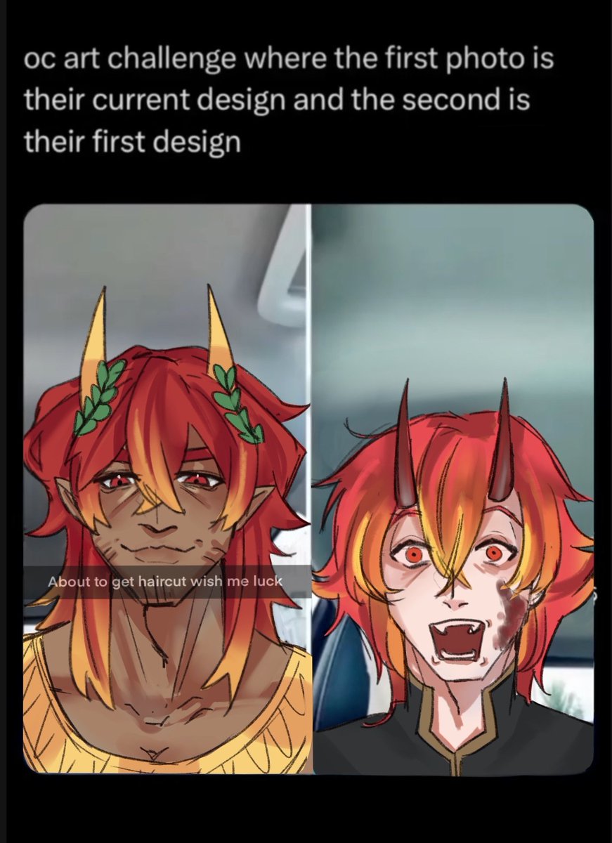fried_rice_cake's tweet image. the barber removed his melanin &lt;/3
#oc #ocmeme #haircutmeme #ocredraw