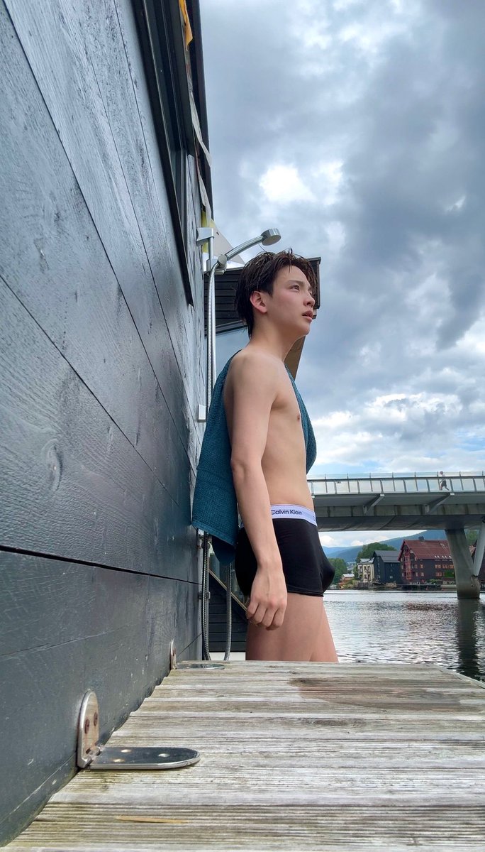 jp___sohei's tweet image. I swam a river in Norway🏊❤️