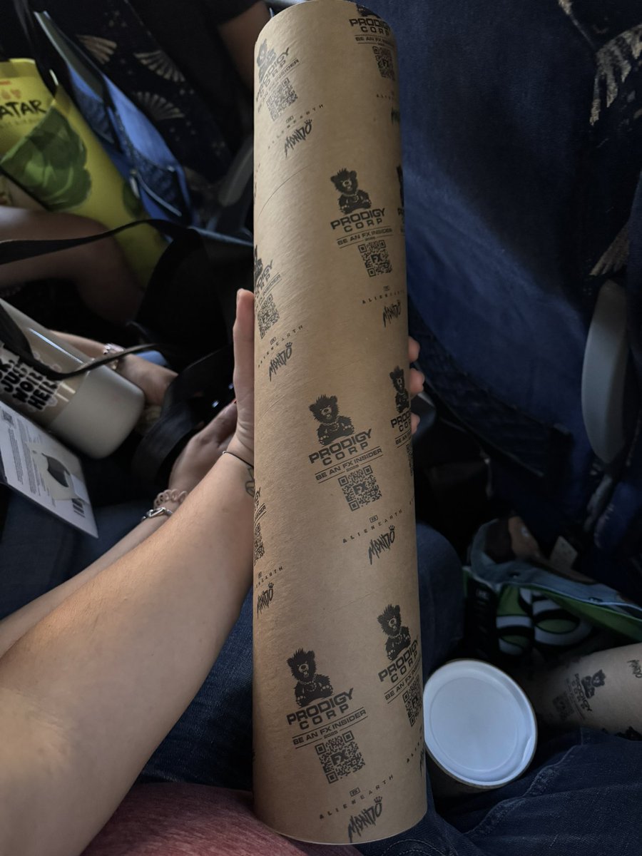 0mie's tweet image. The #AlienEarth posters are random & double wrapped, so you won’t know until you open them @SD_Comic_Con 🫠🫠🫠