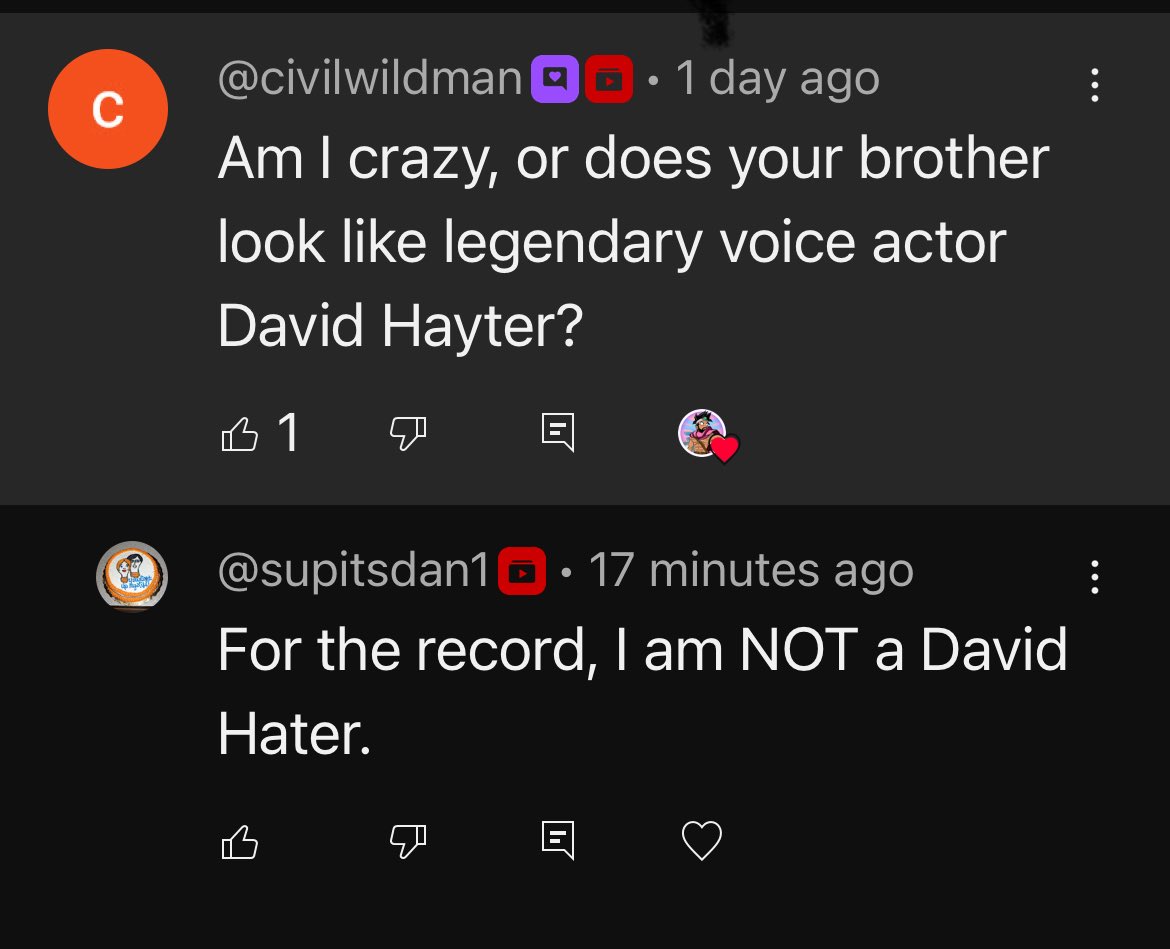 TheDavidVinc's tweet image. My brother is having fun today in the comments LOL