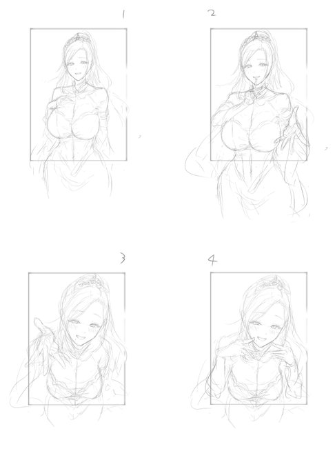 単行本一巻表紙のラフ30案から推しを教えて! 読者アンケート企画!!(1/2) 異世界H英雄伝 単行本一巻(10月頃発売予定)の表紙を30案から選ぶ、読者参加型企画です! 下のツリーに続く30案を見て、こちらのURLのグーグルフォームでご回答ください。(続く)