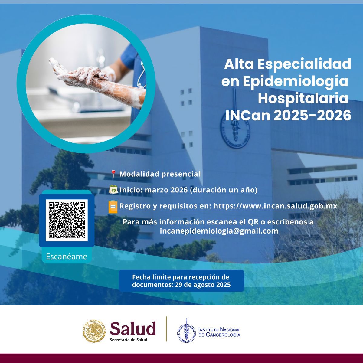 Te gusta la epidemiologia, el control de infecciones, la infectologia? Eres curios@ y estás dispuest@ a descubrir los lugares más extraños del hospital? Esto puede interesarte