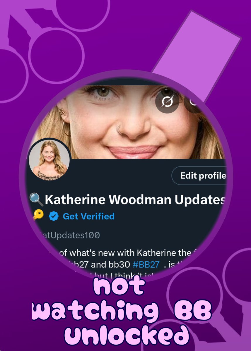 KatUpdates100's tweet image. 🚨#bb27: Katherine Woodman Updates is NOT watching BB unlocked, and probably won't be updating on