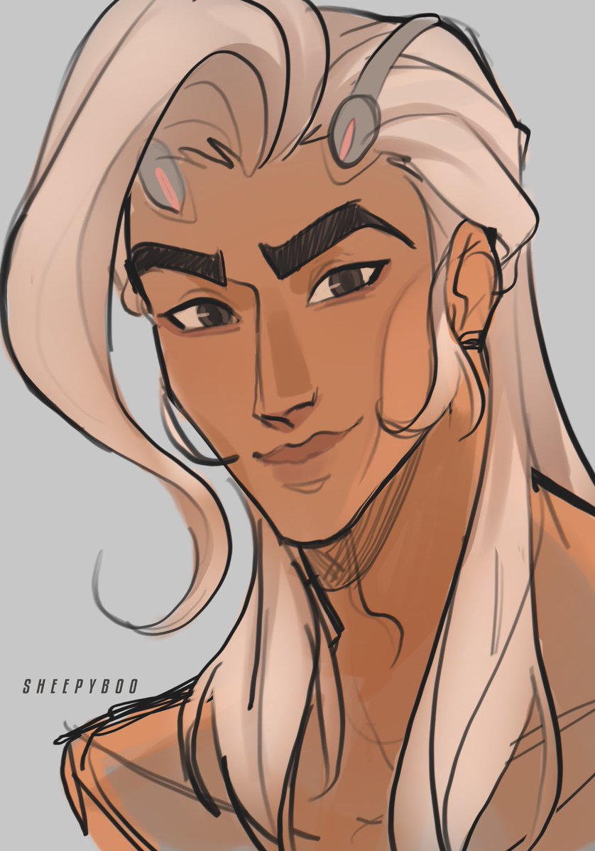 SheepyBoo_'s tweet image. Some screenshot redraws of Lifeweaver because I like to study himmm #ow2