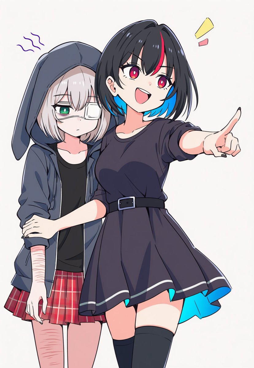 AI_Illust_000's tweet image. 使えるかもしれないプロンプト(NovelAI V4.5 Full)
「bags under eyes」
目の下にできるクマ。
眠気や疲労感などを表す事が多くあります。
「gloom (expression)」
憂鬱。
キャラクターが失望から落ち込んでいる表情。
トラウマがフラッシュバックしている場合などは「traumatized」を使います。