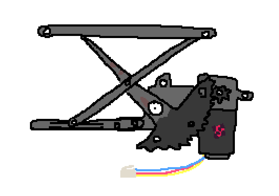 j2ko_'s tweet image. got sick of their shit so i turned them into a power window actuator