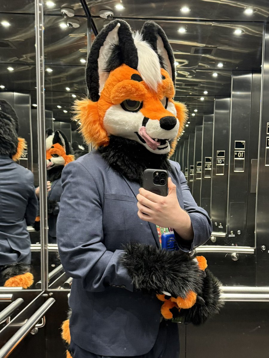 cyrenfolf's tweet image. FURSUIT WALKKK 😄
Business as usual ;p
