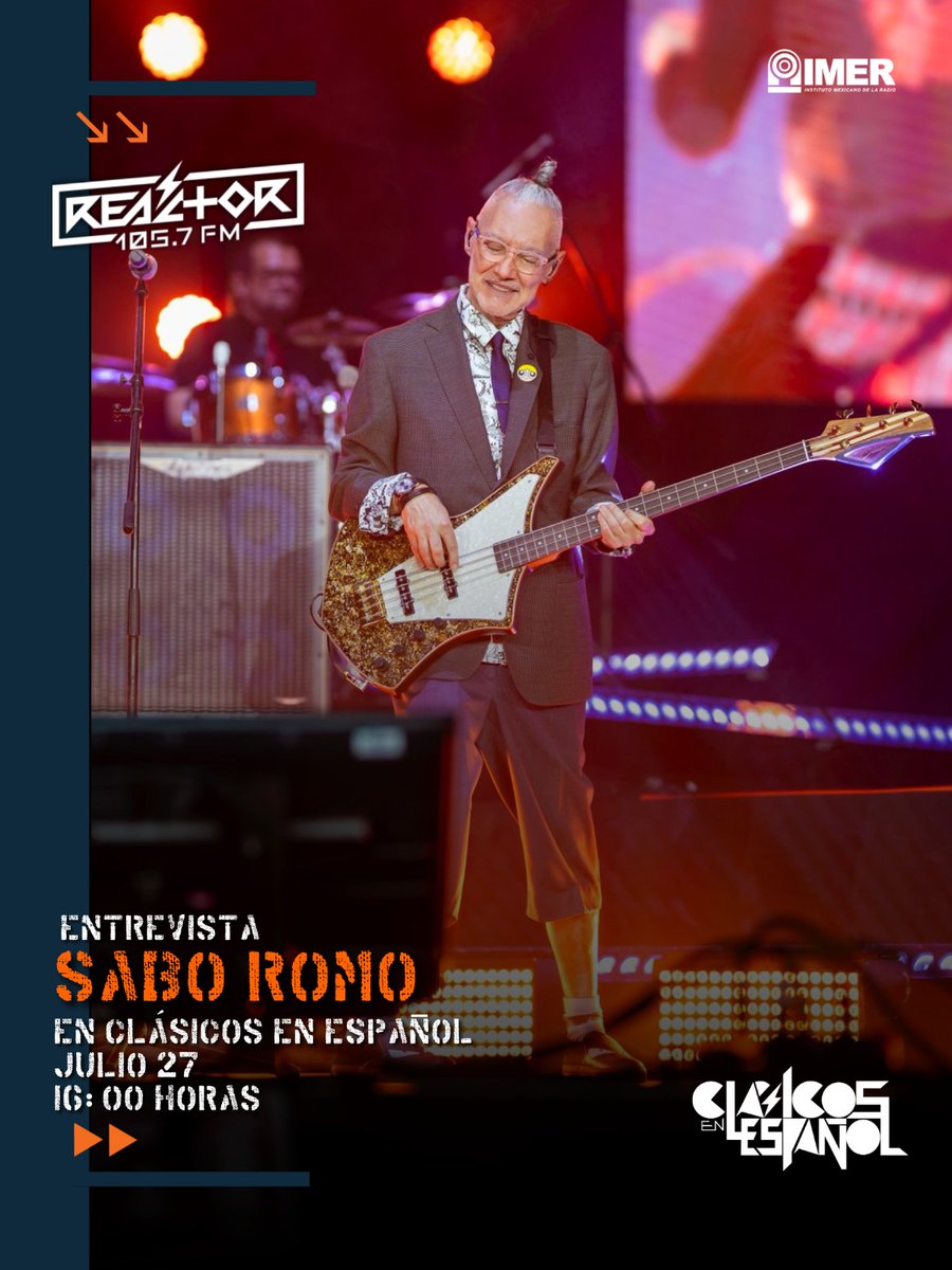 Reactor105's tweet image. #Entrevista 🎙️#SaboRomo en @enciendeloapaga el 27 julio a las 16:00 horas