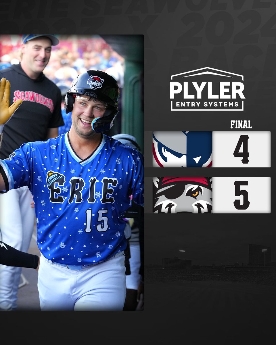 erie_seawolves's tweet image. Anderson's early homer and walk-off hit start and finish an Erie win over Somerset.
Recap 🗞: milb.com/erie/news/ande…
