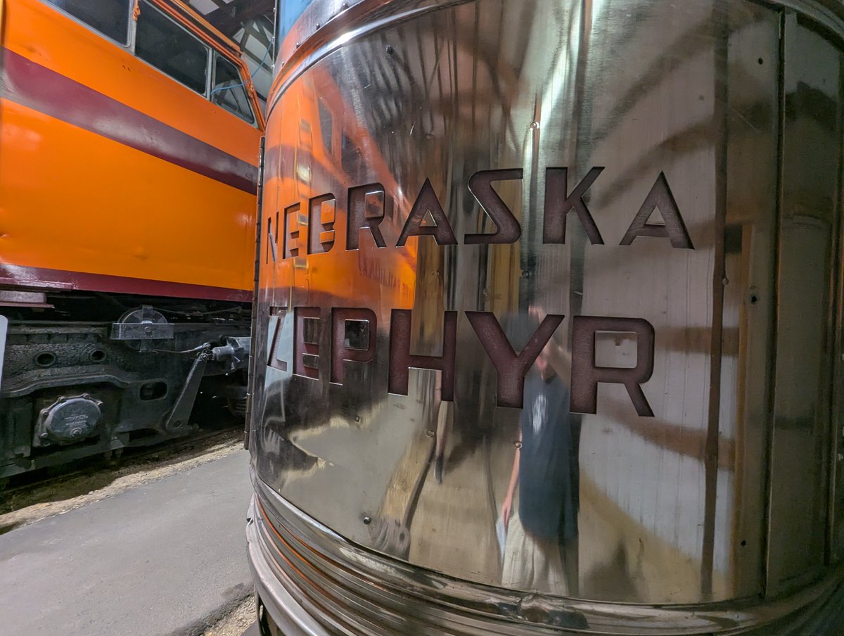 We visited the Illinois Railway Museum on my birthday a few weeks ago. Rode a train, saw tons of cool stuff, and had a meet and greet with the Nebraska Zephyr used in A League of Their Own. Dreams come true. #WomeninBaseballWeek #ALOTO #WBHT