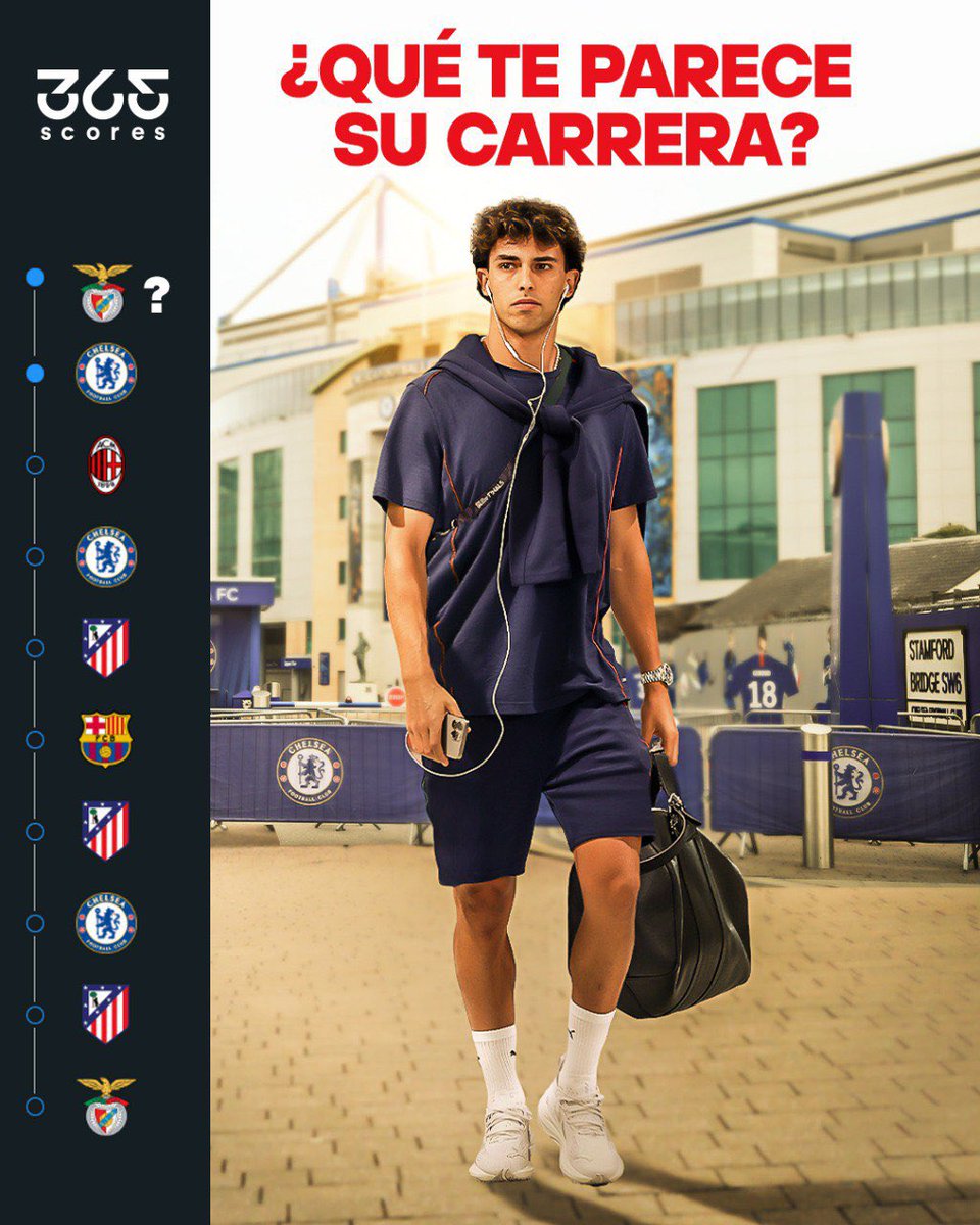 LO DE JOÃO FELIX ES TREMENDO 🤯🇵🇹 | A sus 25 años, el delantero portugués ha estado en todos estos clubes. Ahora, su regreso al Benfica parece estar a la vuelta de la esquina. De no creer.

⚠️ Uno de los jugadores que más prometía en su momento. Sin embargo, se fue quedando.