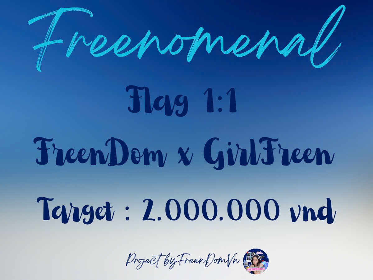 freendomvn92's tweet photo. ✨Hello everyone, FreenDom here. Have a nice weekend morning everyone.

⭐Let's get back to the 𝐅𝐑𝐄𝐄𝐍𝐎𝐌𝐄𝐍𝐀𝐋 project - Freen's 2025 birthday project. The FreenDom admin team decided to create a flag so that we can complete this project together as successfully as possible.

✅The flag is valid for 24 hours

⏰: 9am (July 26, 2025) to 9am (July 27, 2025)

𝐓𝐑𝐀𝐍𝐒𝐅𝐄𝐑 𝐈𝐍𝐅𝐎𝐑𝐌𝐀𝐓𝐈𝐎𝐍

🧷BANK Name: Tran Khiet Vy

 Account number: 0899310959 Military Commercial Joint Stock Bank (MB BANK) 

🧷MOMO

Name: Nguyen Nhat Anh
Account number: 0913239690 

🧷PAYPAL 
📌Link:
https://t.co/TvDnPxMLni

The project still needs everyone's support. Each contribution is a tulip that creates motivation for FreenDom to try...

Thank you very much everyone🙏🙇

#srchafreen
#GIRLFREEN
#HPBDFreen27th