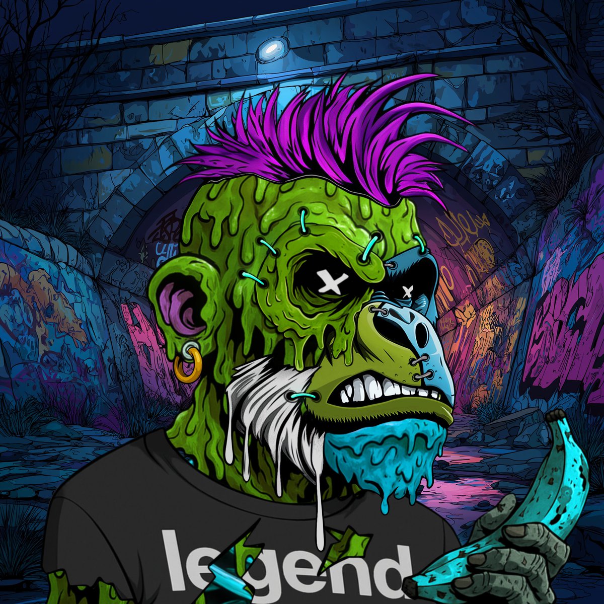 zesty_degen36's tweet image. Shoutout @dak_daze , just had to mint @mnk3ylabs
Dope ass art. Plus the shirt says it all.
You know who I be.