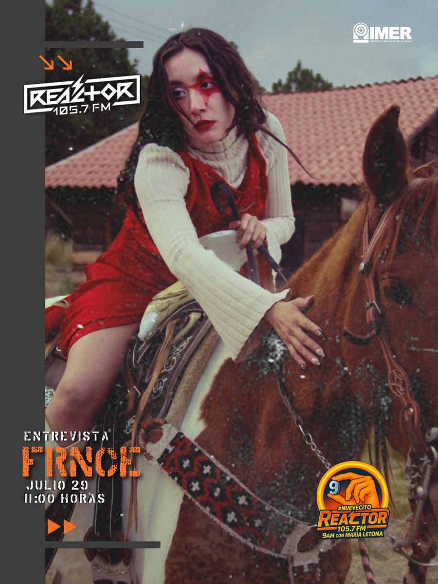 Reactor105's tweet image. #Entrevista 🎙️ @frncemusic  en #Nuevecito este martes 29 de julio a las 11 am