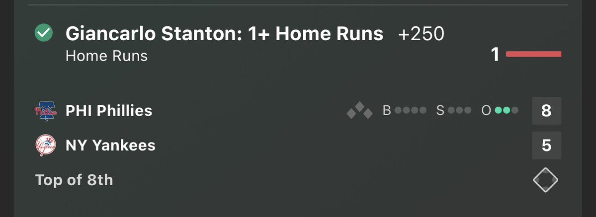 __LordPenguin's tweet image. The Home Run Model is already in the green for the day with plenty of guys still to go ✅
We cashed 5 already ⬇️
✅ Mike Tauchman HR +630
✅ Kyle Stowers HR +420
✅ Kyle Schwarber HR +195
✅ Nick Kurtz HR +300
✅ Giancarlo Stanton HR +250