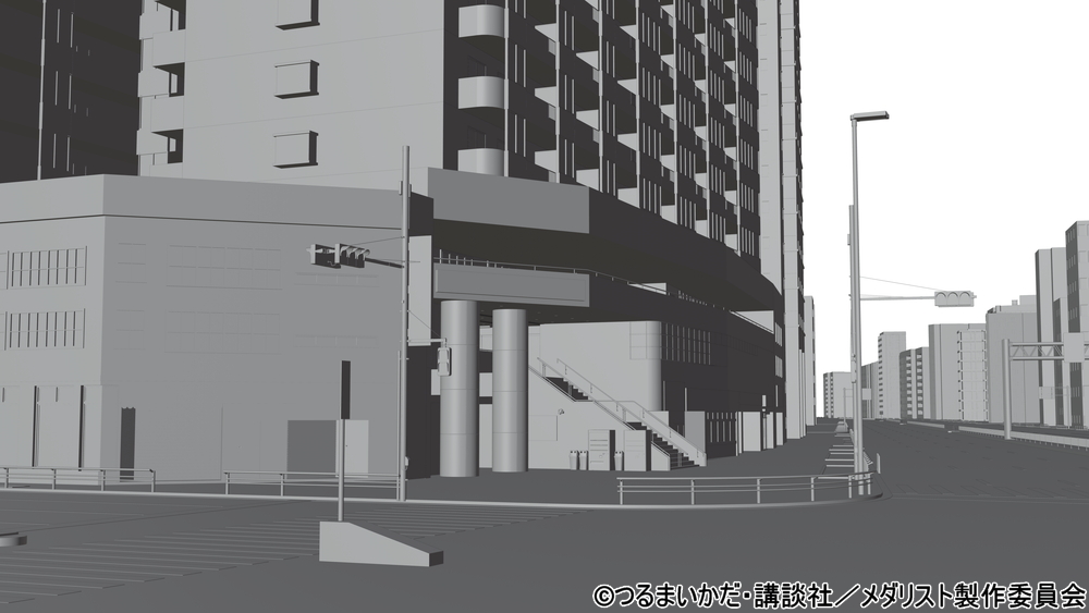QUUNPLANT1's tweet image. 掲載許可が出ましたので『メダリスト』のボードと3D設定モデル画像を少しづつUPいたします
美術ボード:中尾陽子
3D設定:小野寺里恵
3D編集:上山万波
#b3d #アニメ背景 #背景美術
←左美術ボード 右3D美術設定→