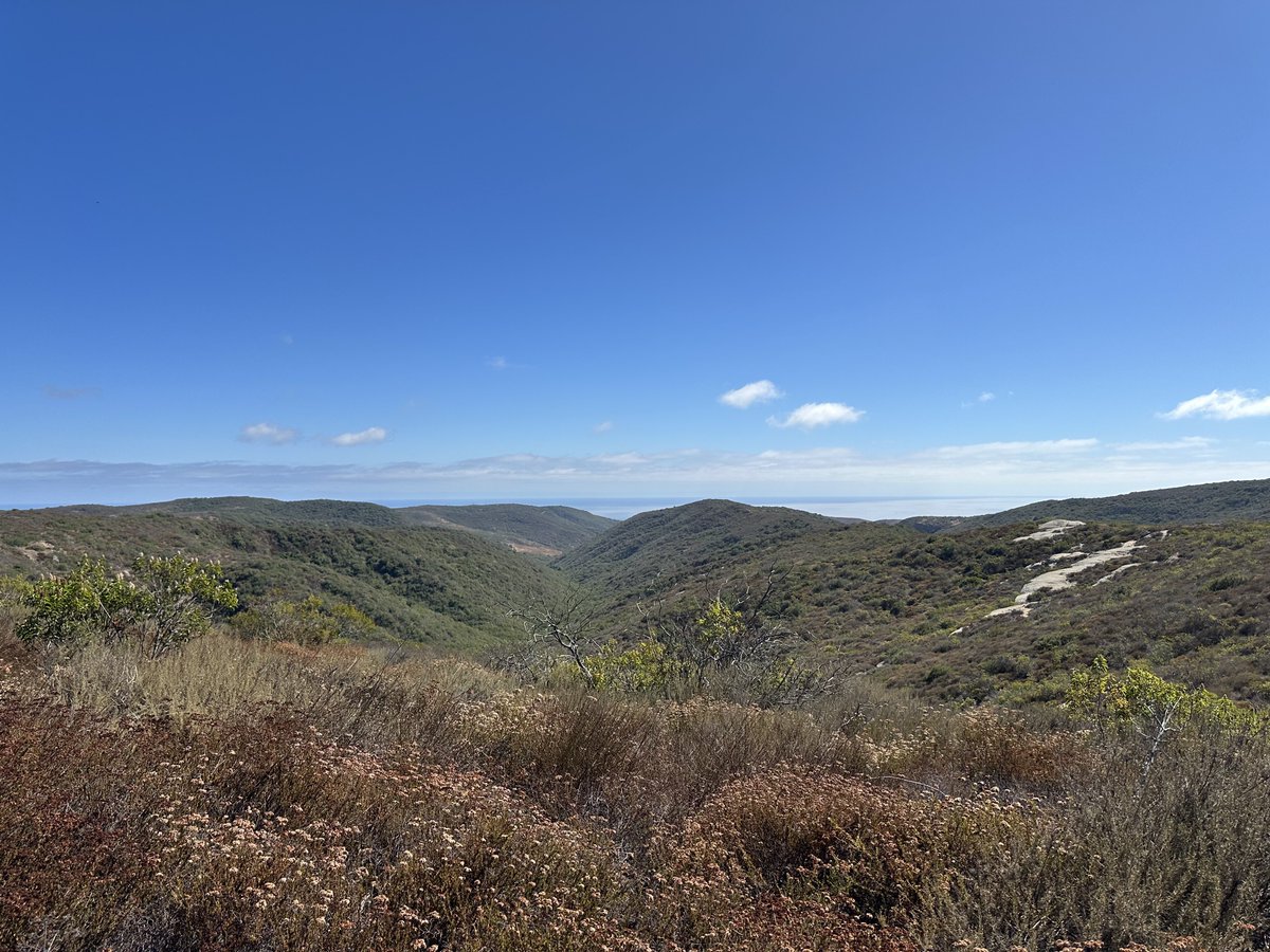 Hiking in Cali. 12 miles total in Moro Canyon and the Crystal Cove State Park.