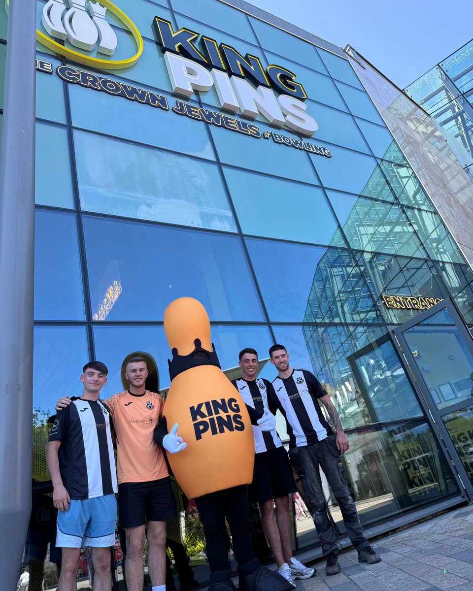 pollokfc's tweet image. 🎳 Match Day Sponsor tomorrow for the season kick off vs @BeithJuniorsFC is: KINGPINS 🎳🟣 On Saturday, keep an eye out for the KINGPINS crew — they’ll be handing out FREE giveaways for Under 12s. But be quick… once they’re gone, they’re gone! - app.fanbaseclub.com/Fan/Dashboard?…